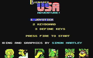 Bignoses USA Adventure Title Screen